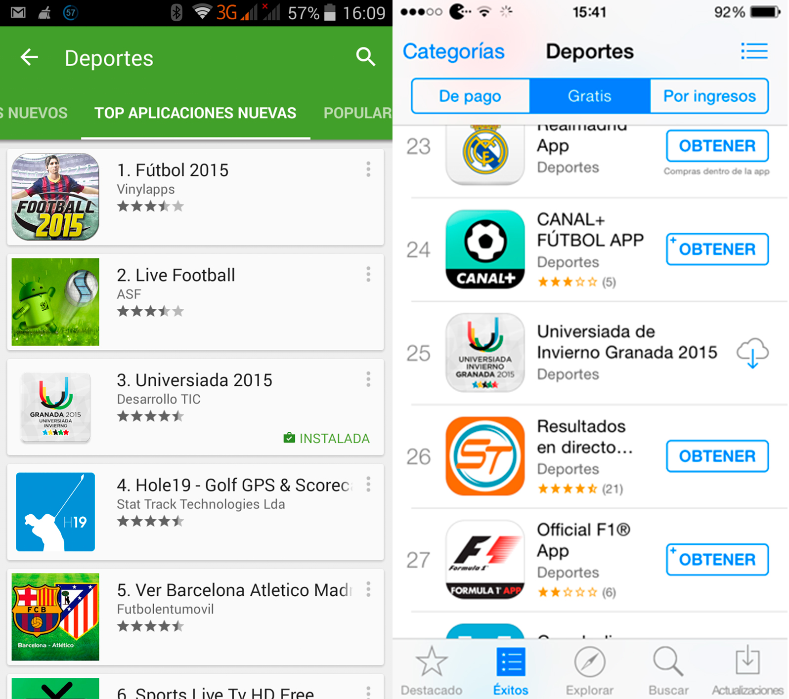 Apps Oficiales